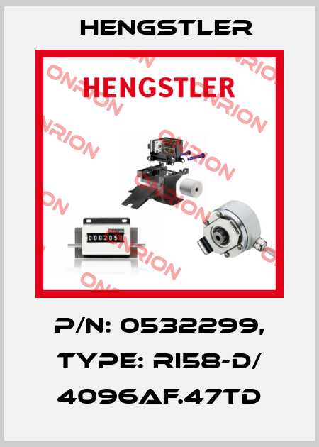 p/n: 0532299, Type: RI58-D/ 4096AF.47TD Hengstler