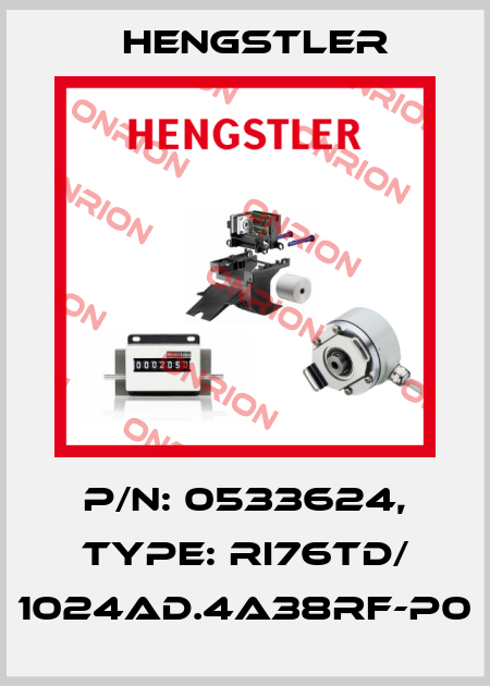 p/n: 0533624, Type: RI76TD/ 1024AD.4A38RF-P0 Hengstler