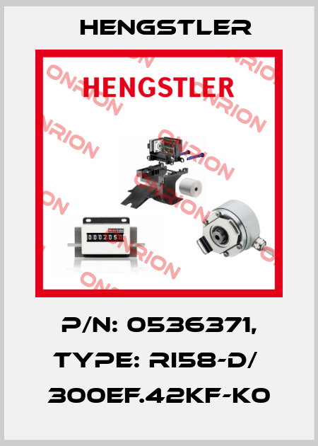 p/n: 0536371, Type: RI58-D/  300EF.42KF-K0 Hengstler
