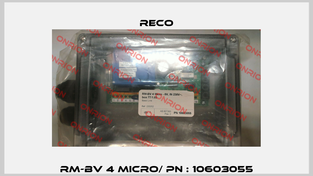 RM-BV 4 MICRO/ PN : 10603055 Reco
