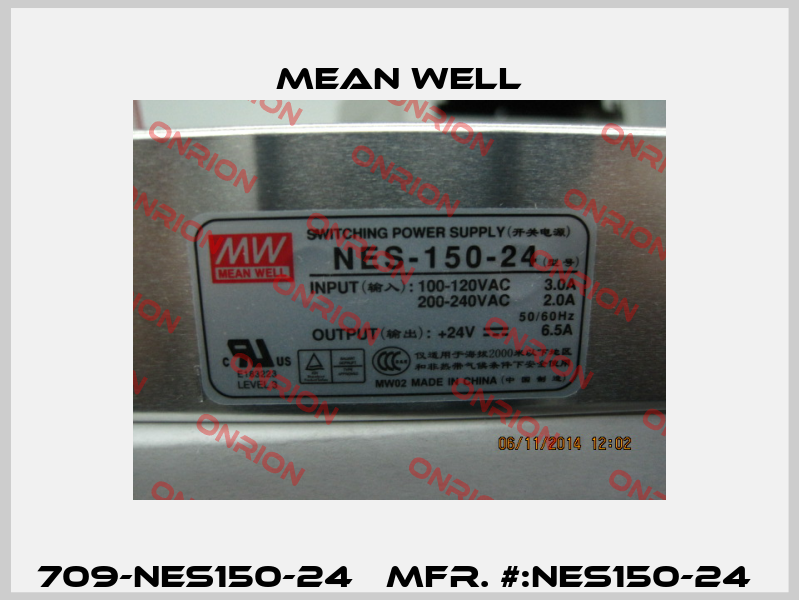 709-NES150-24   MFR. #:NES150-24  Mean Well