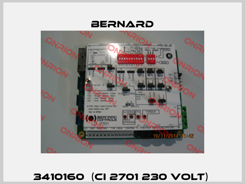 3410160  (CI 2701 230 VOLT)  Bernard