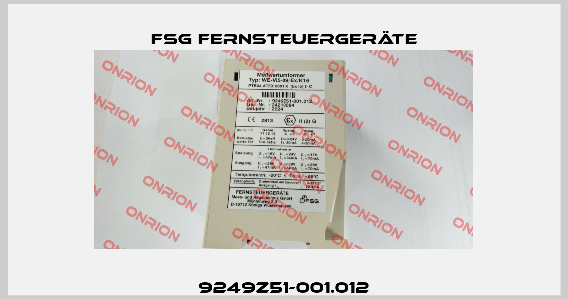 9249Z51-001.012 FSG Fernsteuergeräte