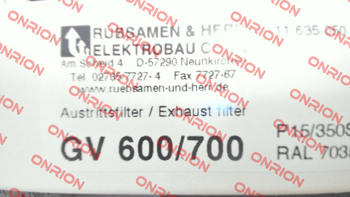 GV 600/700 Rübsamen & Herr