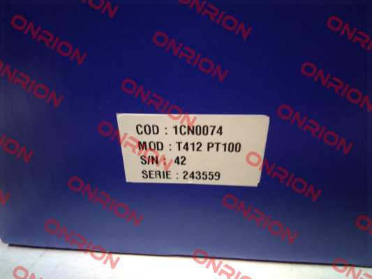 P/N: 1CN0074 Type: T412 Tecsystem