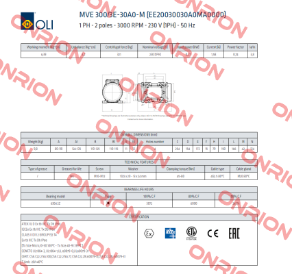 MVE 300/3E-30A0-M Oli