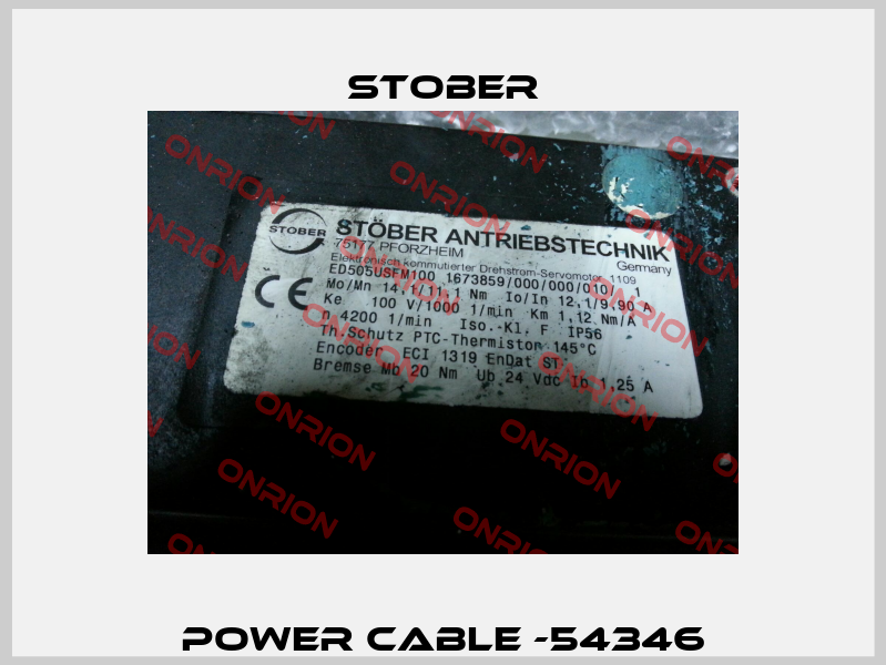 Power cable -54346 Stober
