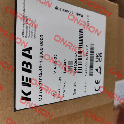 D3-DA-310/A-1811-20 Keba