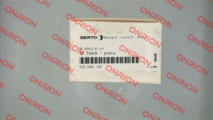 P/N: 018.2401.160, Type: SO 42421-8-1/8 Serto