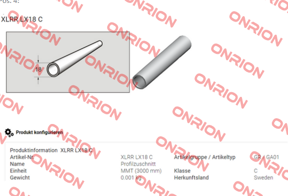 XLRR LX18 C FlexLink