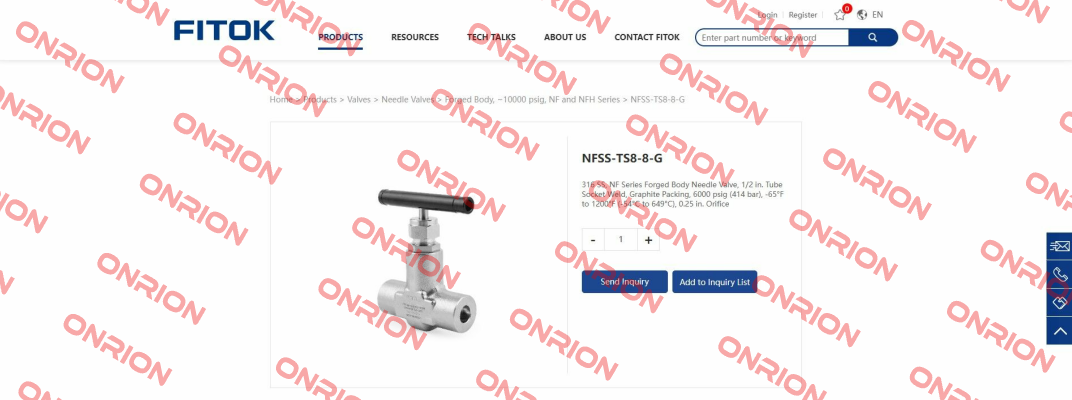 NFHSS-TS8-8-G Fitok