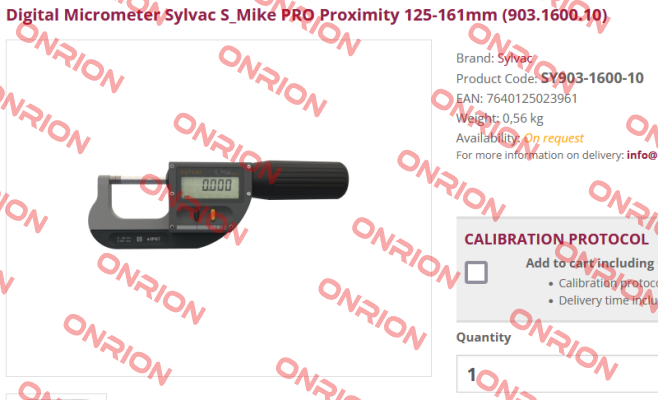 SY903-1600-10 Sylvac