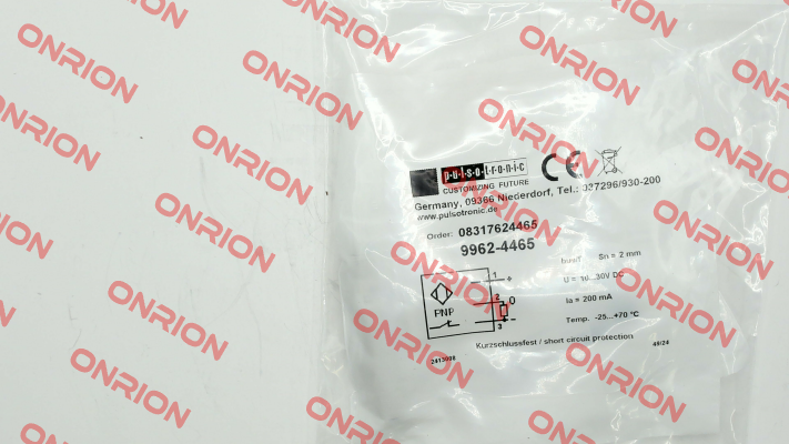 p/n: 08317624465, Type: KJ2-M12MB60-DPÖ-V2 Pulsotronic