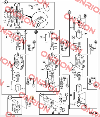 JCB Valve relief Husco