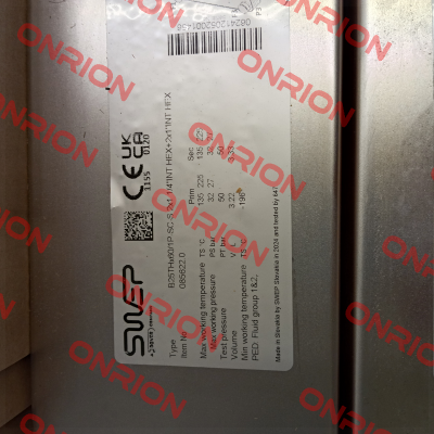 B25THx60/1P-SC-S 2X1 / PN: 13847-060 Swep