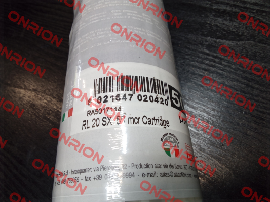 RL 20 SX 50 mcr / RA5017114 Atlas Filtri