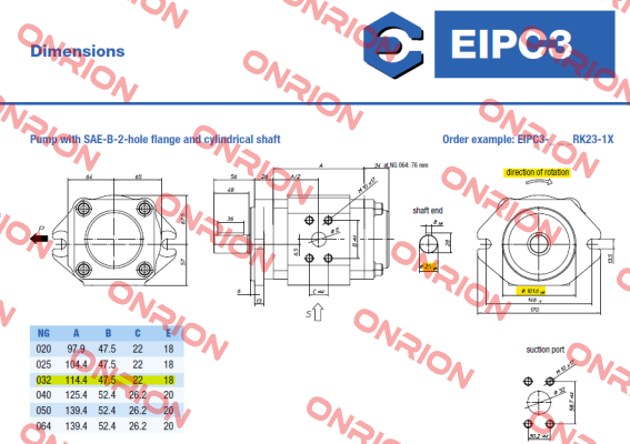 EIPC3-032RA23-10 6000300207 Eckerle