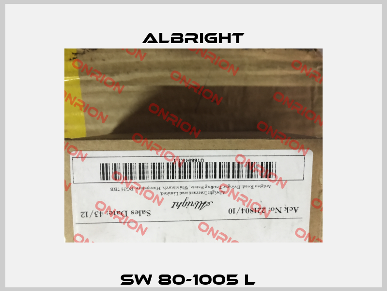 SW 80-1005 L   Albright
