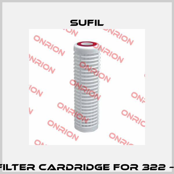 Spare filter cardridge for 322 – 335 10”  Sufil