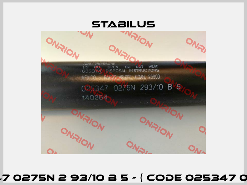 025347 0275N 2 93/10 B 5 - ( code 025347 0275N ) Stabilus