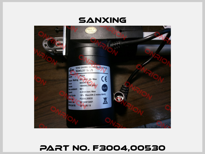 Part No. F3004,00530 Sanxing
