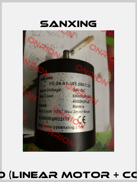 FD-24-A1-385.580-C33+ CB-1A-220 (linear motor + controller + remote control )  Sanxing