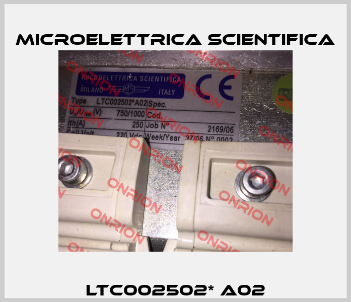 LTC002502* A02 Microelettrica Scientifica