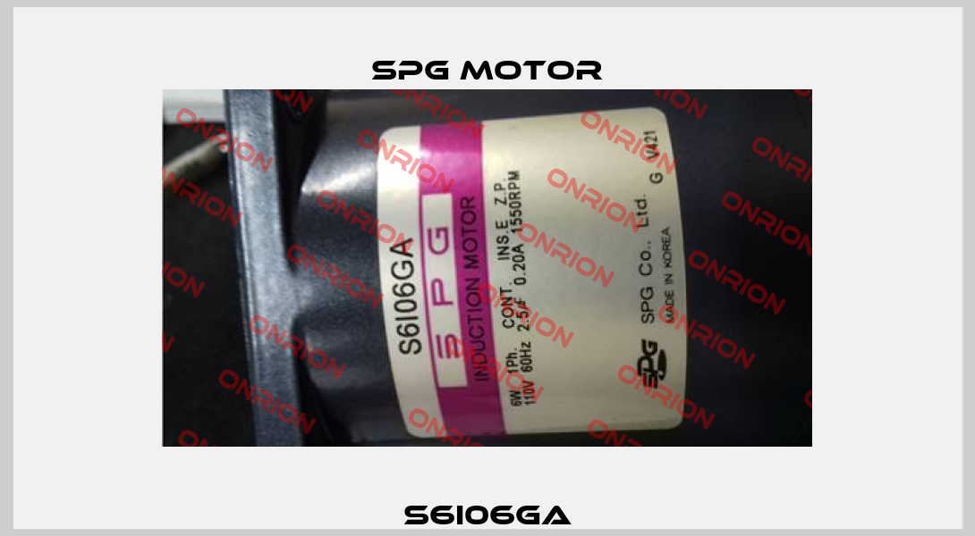 S6I06GA Spg Motor