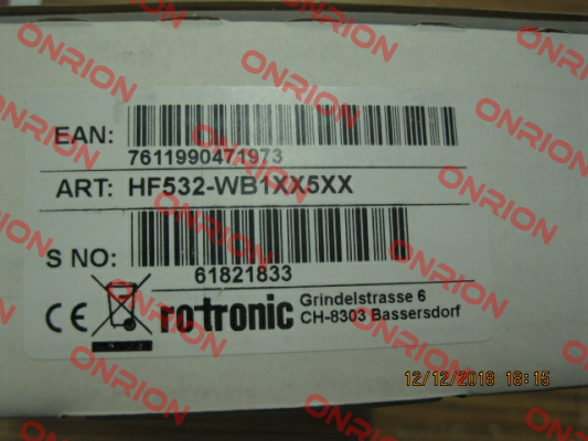 HF532- WB1XX5XX Rotronic