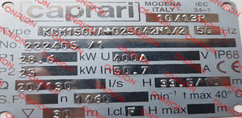 TF02106( for KCM150NA+025042N1/2) CAPRARI