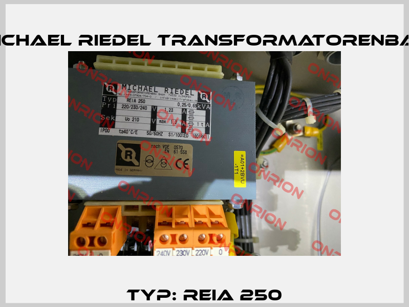 Typ: REIA 250 Michael Riedel Transformatorenbau