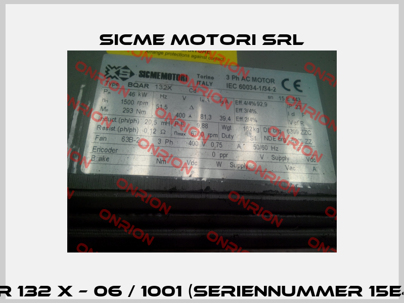 BQAr 132 X – 06 / 1001 (Seriennummer 15E443)  Sicme Motori