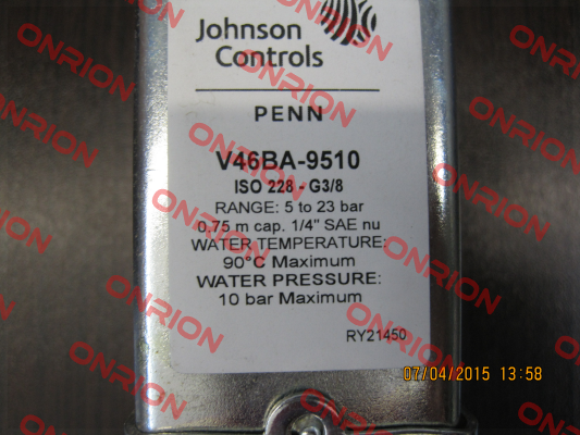 V46BA-9510 Johnson Controls