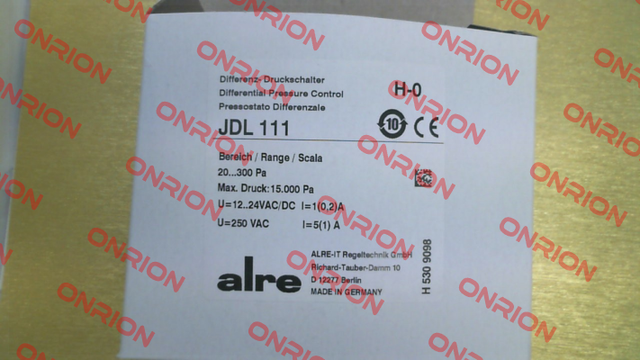 P/N: H5309098 Type: JDL-111 Alre