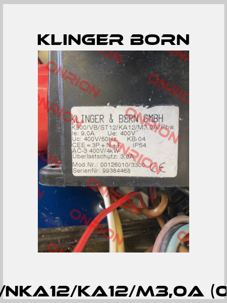 K900/VB/NKA12/KA12/M3,0A (0012.6010) Klinger Born