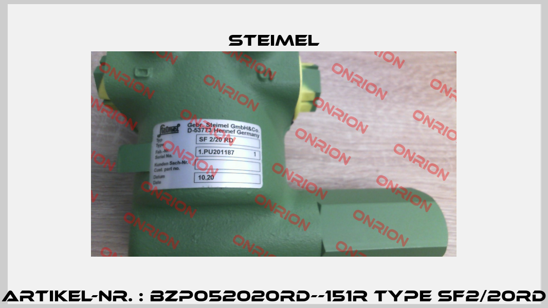 Artikel-Nr. : BZP052020RD--151R Type SF2/20RD Steimel