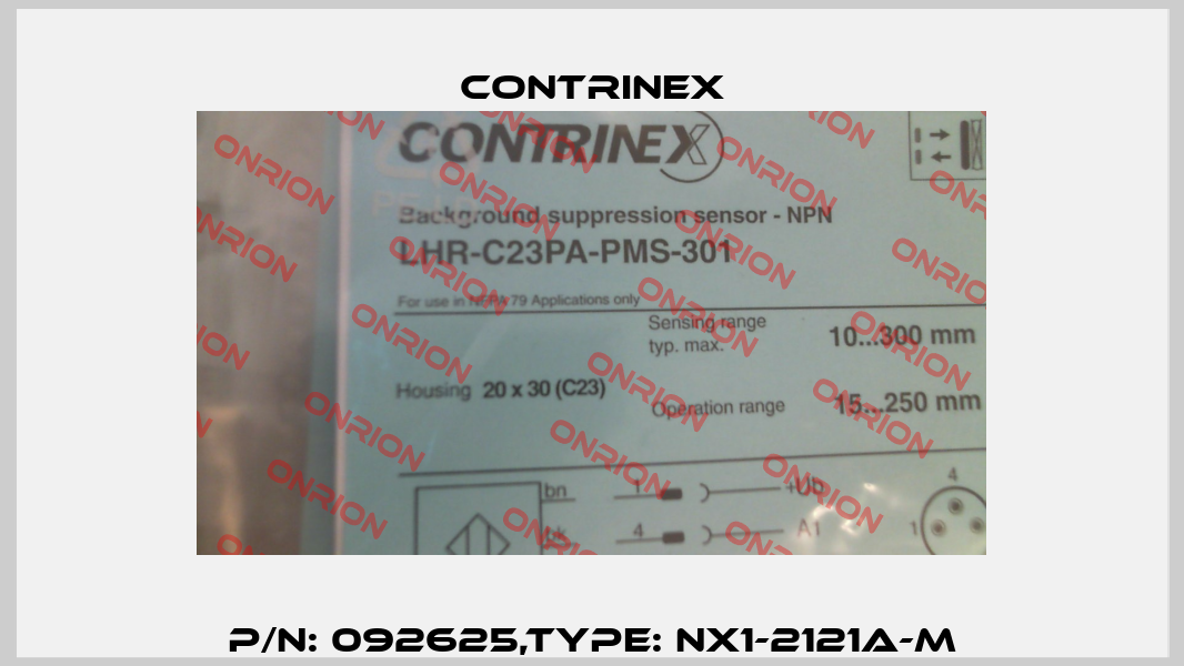P/N: 092625,Type: NX1-2121A-M Contrinex