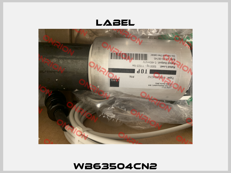 WB63504CN2 Label