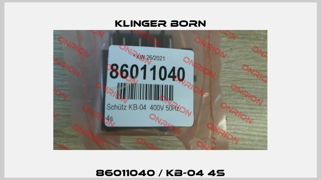 86011040 / KB-04 4S Klinger Born