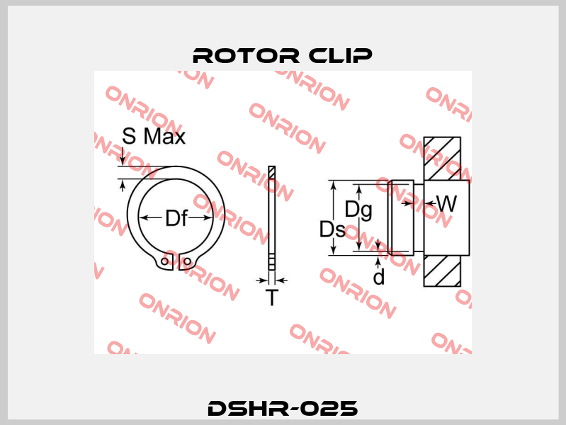DSHR-025 Rotor Clip