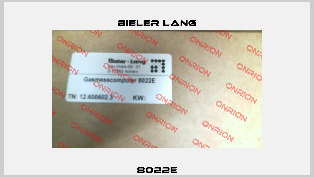 8022E Bieler Lang