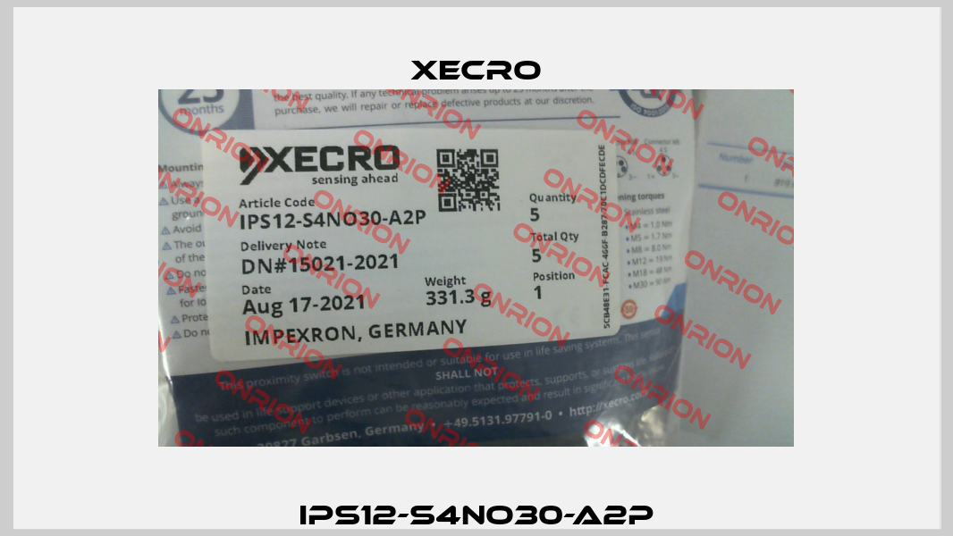 IPS12-S4NO30-A2P Xecro