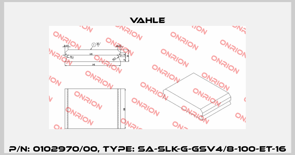 P/n: 0102970/00, Type: SA-SLK-G-GSV4/8-100-ET-16 Vahle