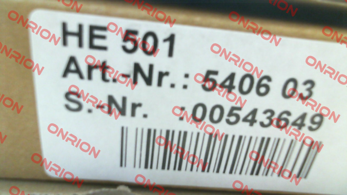 P/N: 5406 03 Type: HE 501 Hesch Automation