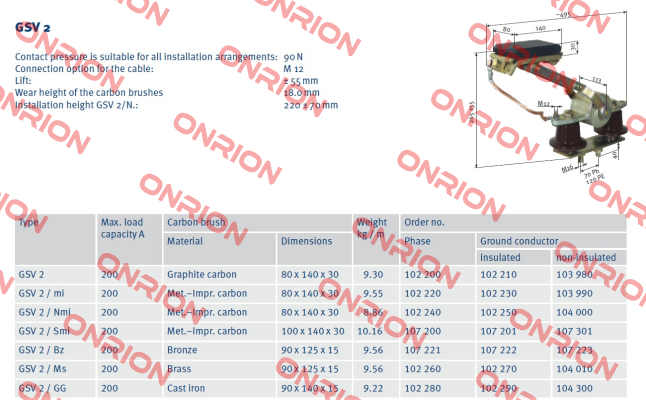 P/n: 0103990/01, Type: SA-GSV2/MI-PEU-A120L40-34 Vahle