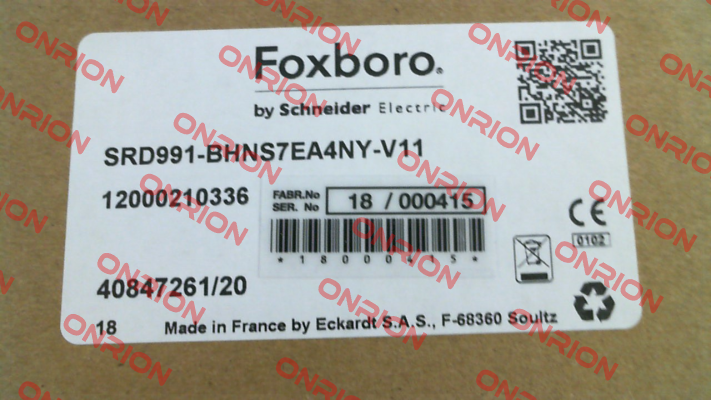 SRD991-BHNS7EA4NY-V11 Foxboro