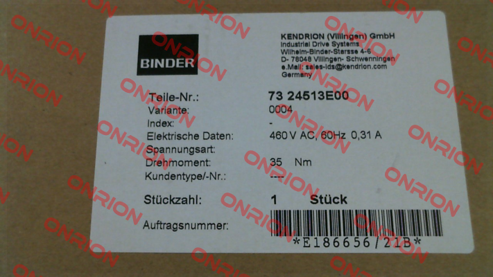 73 24513E00-0004 Binder