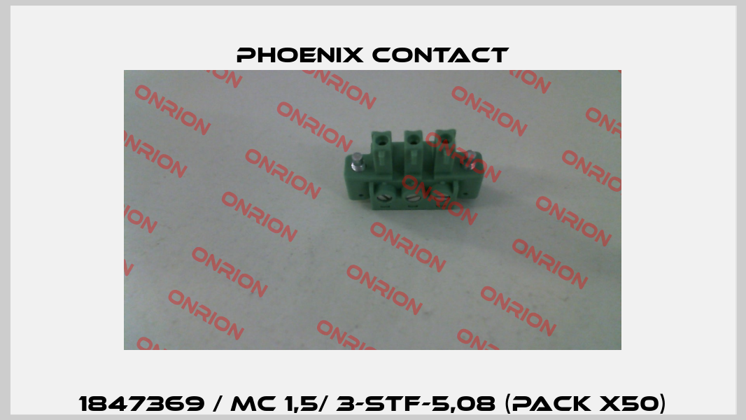 1847369 / MC 1,5/ 3-STF-5,08 (pack x50) Phoenix Contact