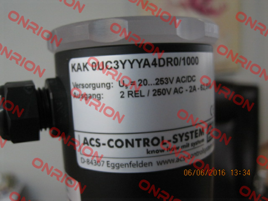 KAK 0 U C 3 YYY A4 D R 0/1.000mm Acs Control-System