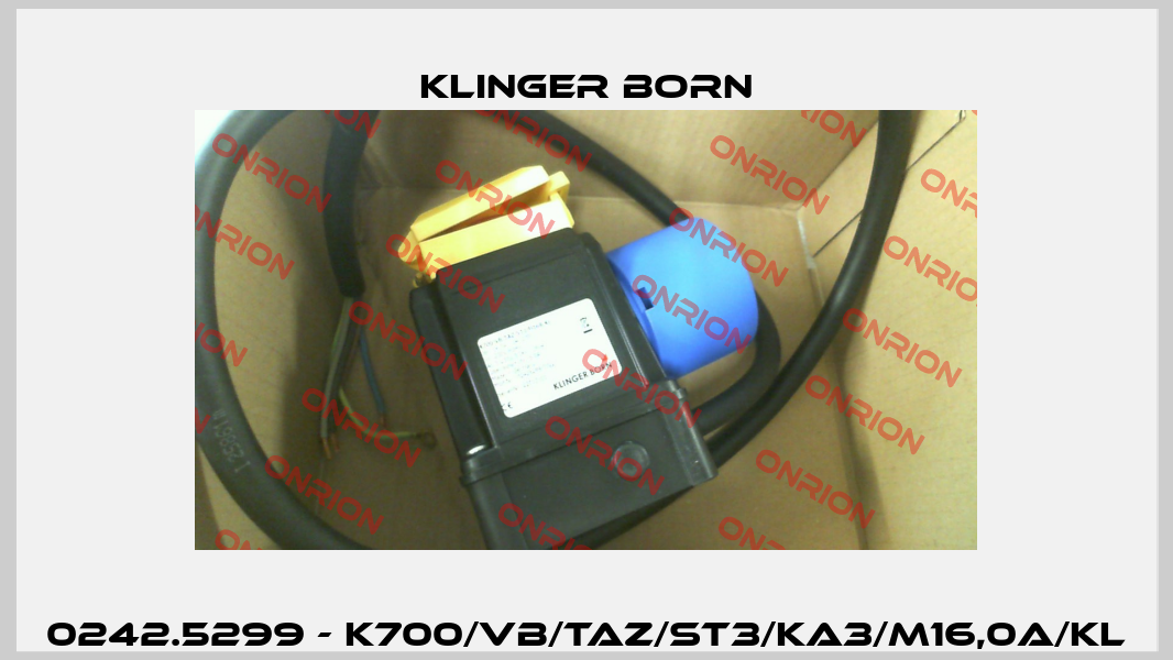 0242.5299 - K700/VB/TAZ/ST3/KA3/M16,0A/KL Klinger Born